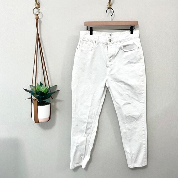 Anine Bing White Denim Straight Leg Jeans Size 30 - Picture 1 of 9